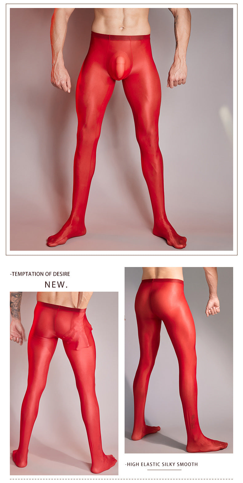 MSPANDEX - MENS TRANSPARENT TIGHTS NYLON MATERIAL