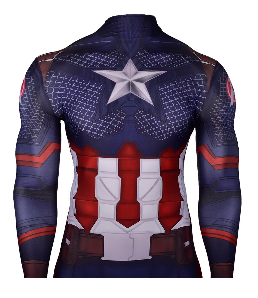 MSPANDEX - SUPERHERO CAPTAIN AMERICA CLASSIC BODY SUIT COSPLAY