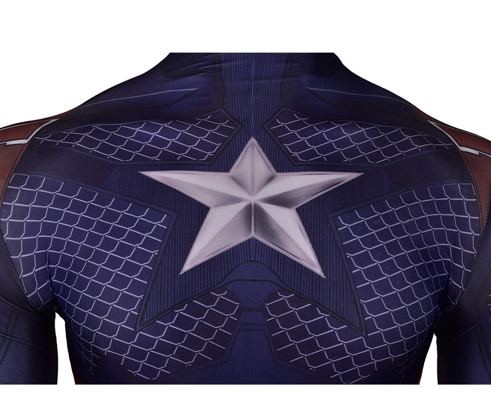 MSPANDEX - SUPERHERO CAPTAIN AMERICA CLASSIC BODY SUIT COSPLAY