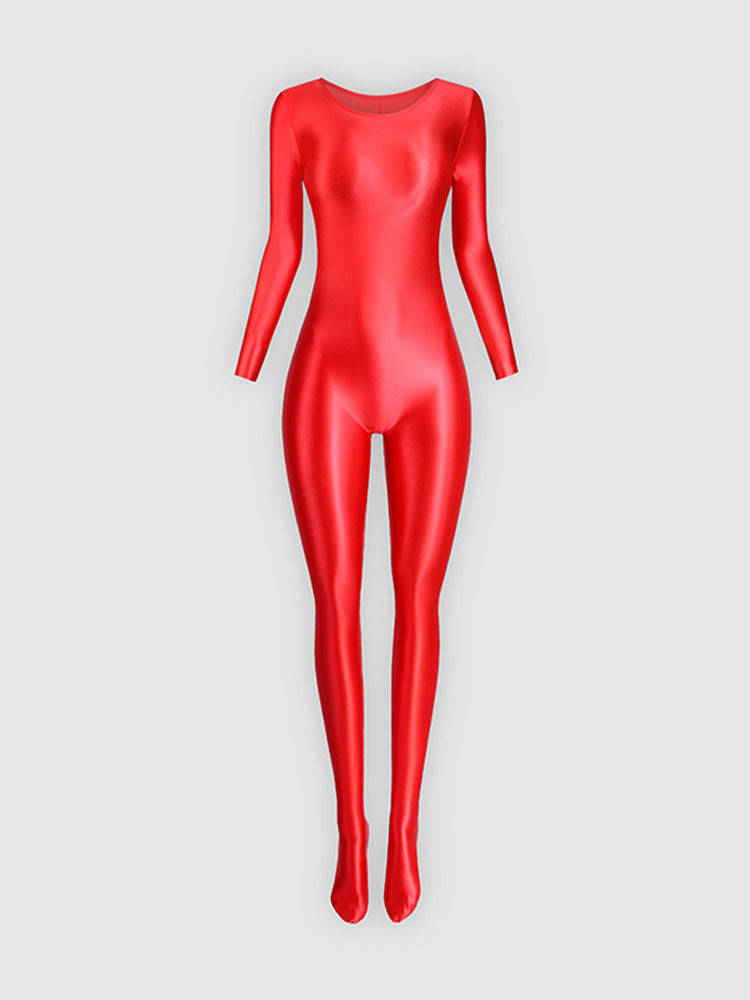 MSPANDEX - UNISEX SPANDEX SHINY NYLON BODYSUIT
