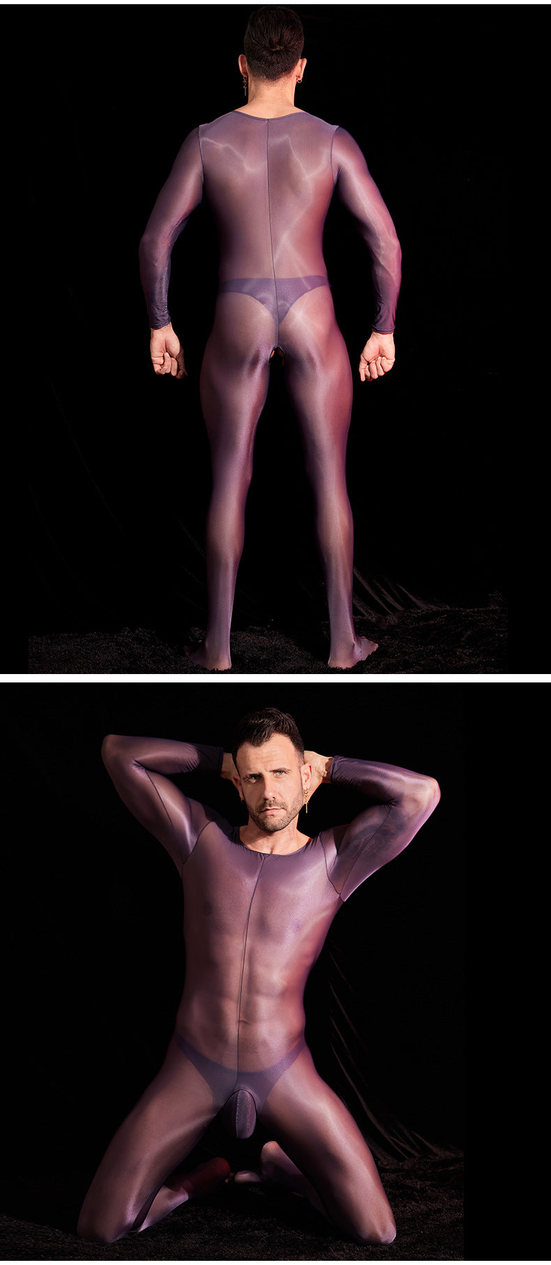 MSPANDEX - MENS TRANSPARENT TIGHT BODY SUIT NYLON MATERIAL