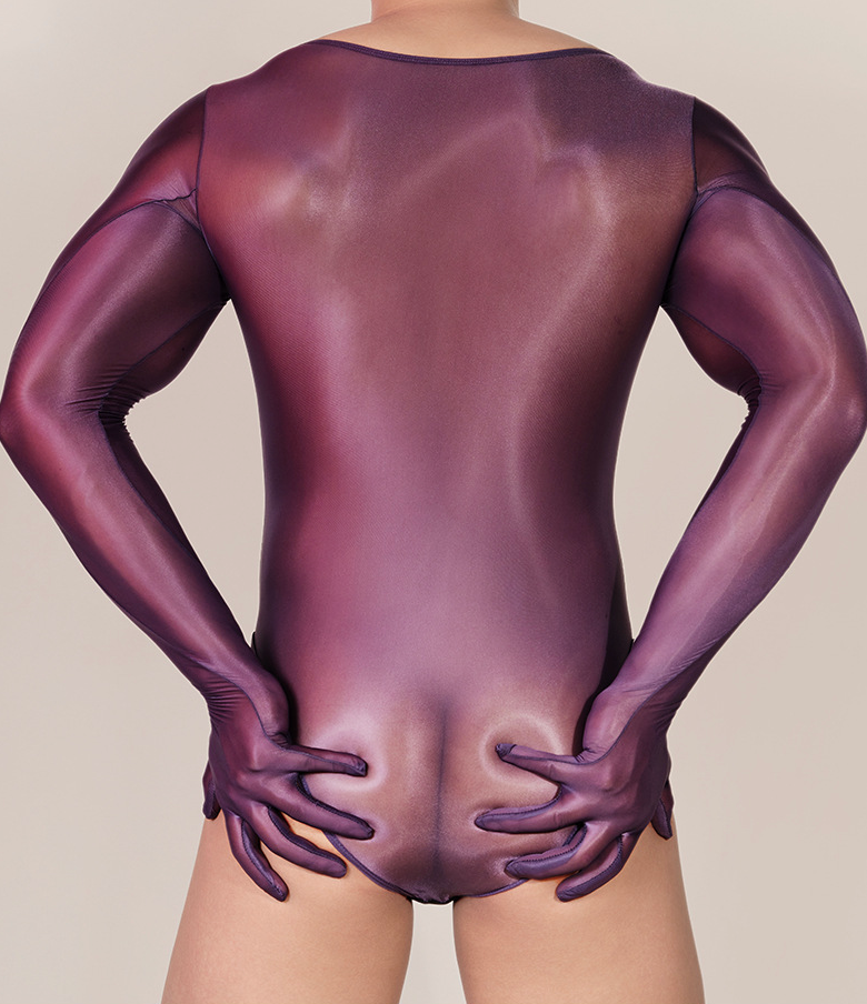 MSPANDEX - MENS TRANSPARENT BODY SUIT WITH GLOVES TIGHTS NYLON MATERIAL