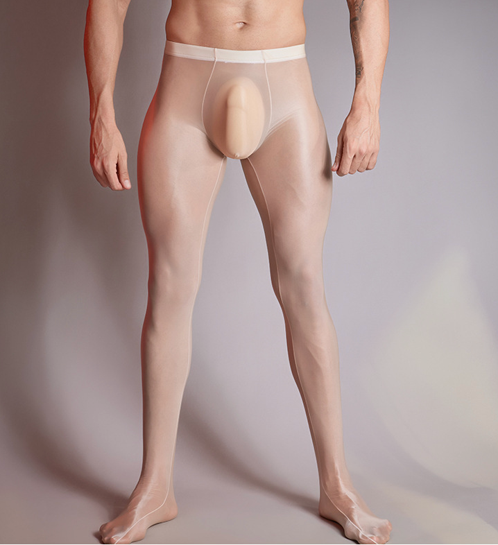 MSPANDEX - MENS TRANSPARENT TIGHTS NYLON MATERIAL