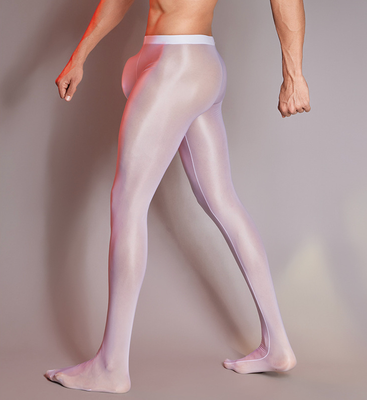 MSPANDEX - MENS TRANSPARENT TIGHTS NYLON MATERIAL