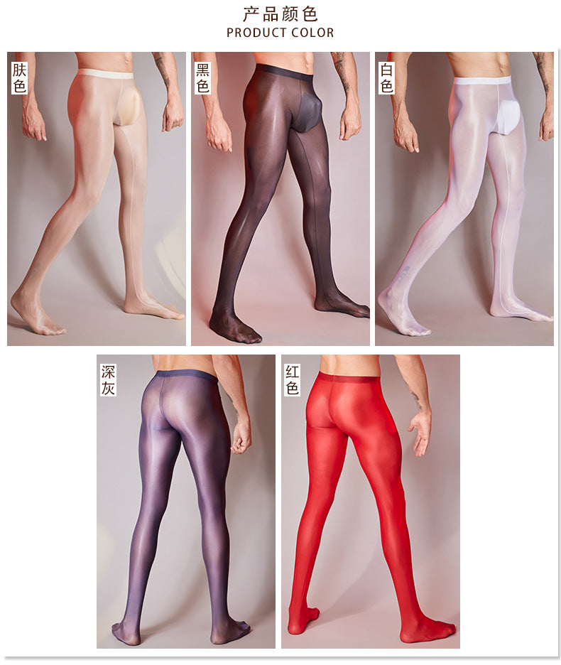 MSPANDEX - MENS TRANSPARENT TIGHTS NYLON MATERIAL