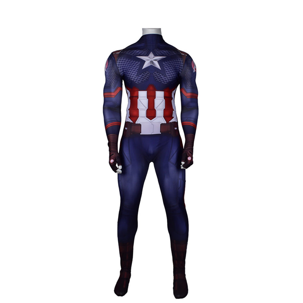 MSPANDEX - SUPERHERO CAPTAIN AMERICA CLASSIC BODY SUIT COSPLAY