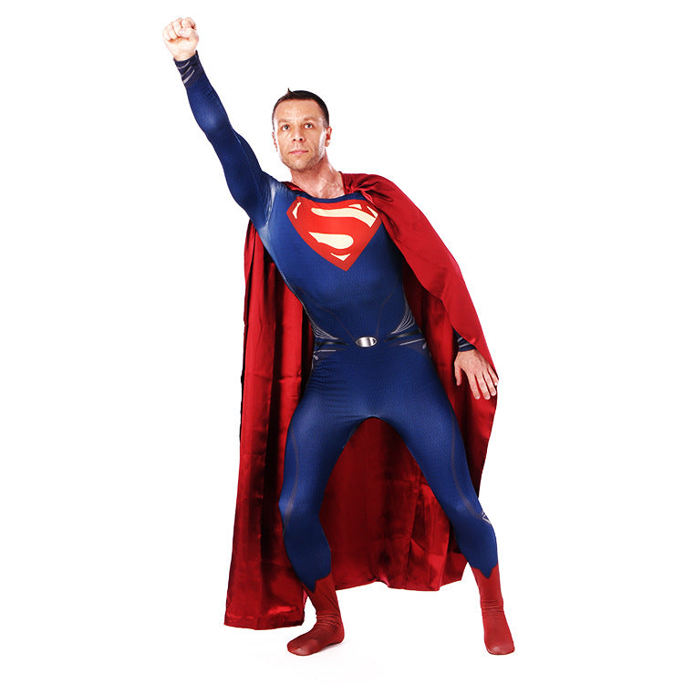 MSPANDEX - SUPERHERO SUPERMAN MAN OF STEEL COSTUME COSPLAY ZENTAI SUIT