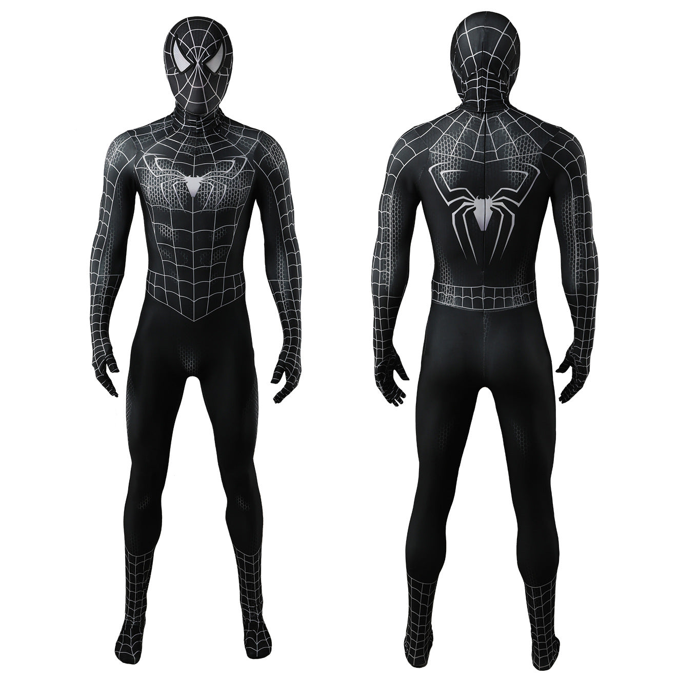 MSPANDEX - SUPERHERO BLACK SPIDERMAN COSTUME ZENTAI