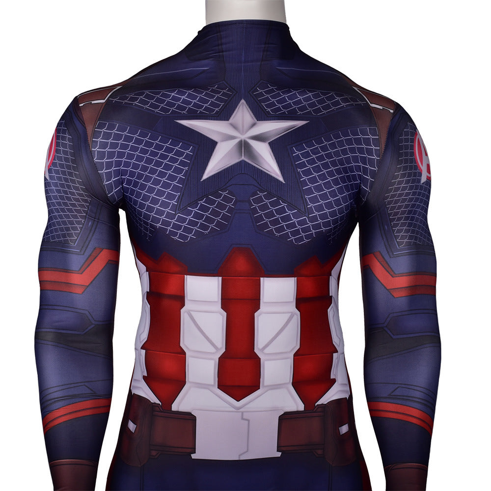 MSPANDEX - SUPERHERO CAPTAIN AMERICA CLASSIC BODY SUIT COSPLAY