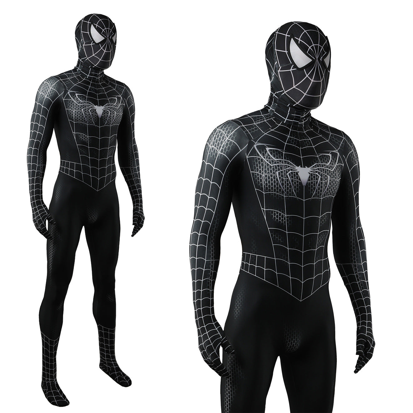 MSPANDEX - SUPERHERO BLACK SPIDERMAN COSTUME ZENTAI