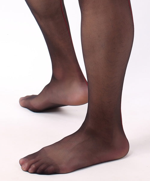 MSPANDEX - MENS BLACK THIGH HIGH SOCKS PANTY HORSE STOCKINGS