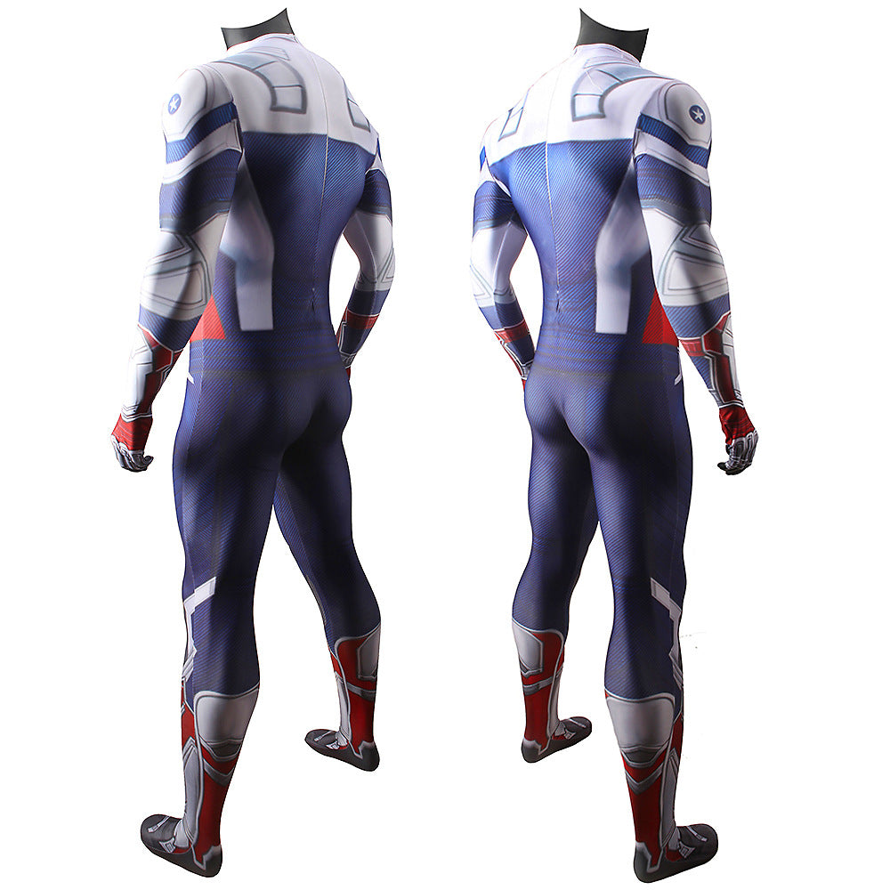 MSPANDEX - SUPERHERO CAPTAIN AMERICA NEW BODY SUIT
