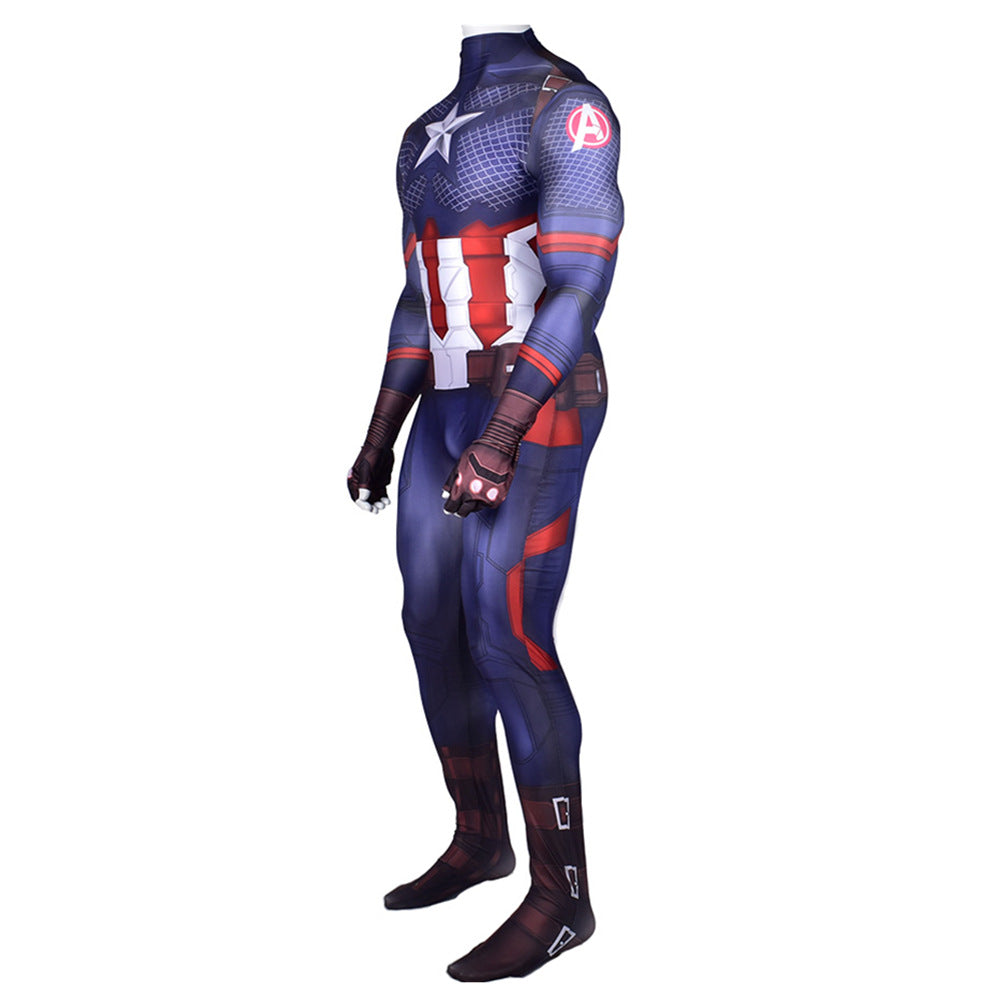 MSPANDEX - SUPERHERO CAPTAIN AMERICA CLASSIC BODY SUIT COSPLAY