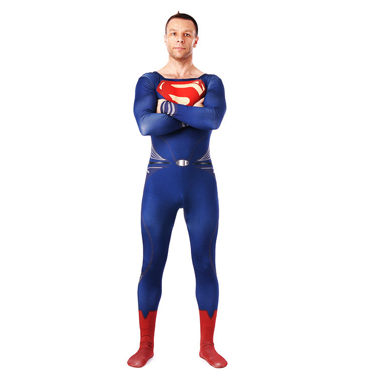 MSPANDEX - SUPERHERO SUPERMAN MAN OF STEEL COSTUME COSPLAY ZENTAI SUIT