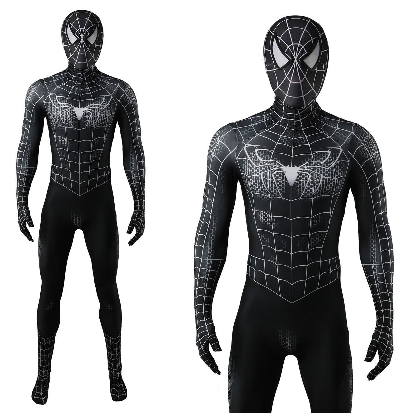 MSPANDEX - SUPERHERO BLACK SPIDERMAN COSTUME ZENTAI