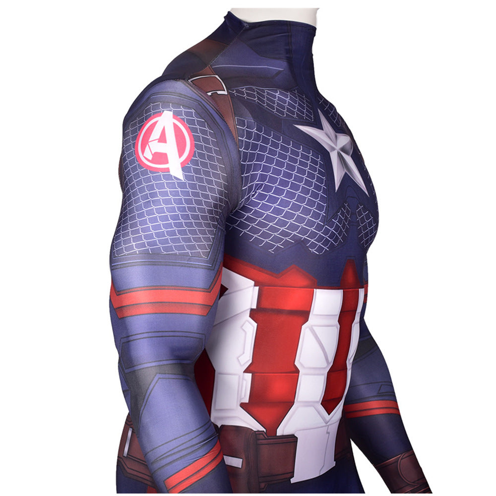 MSPANDEX - SUPERHERO CAPTAIN AMERICA CLASSIC BODY SUIT COSPLAY