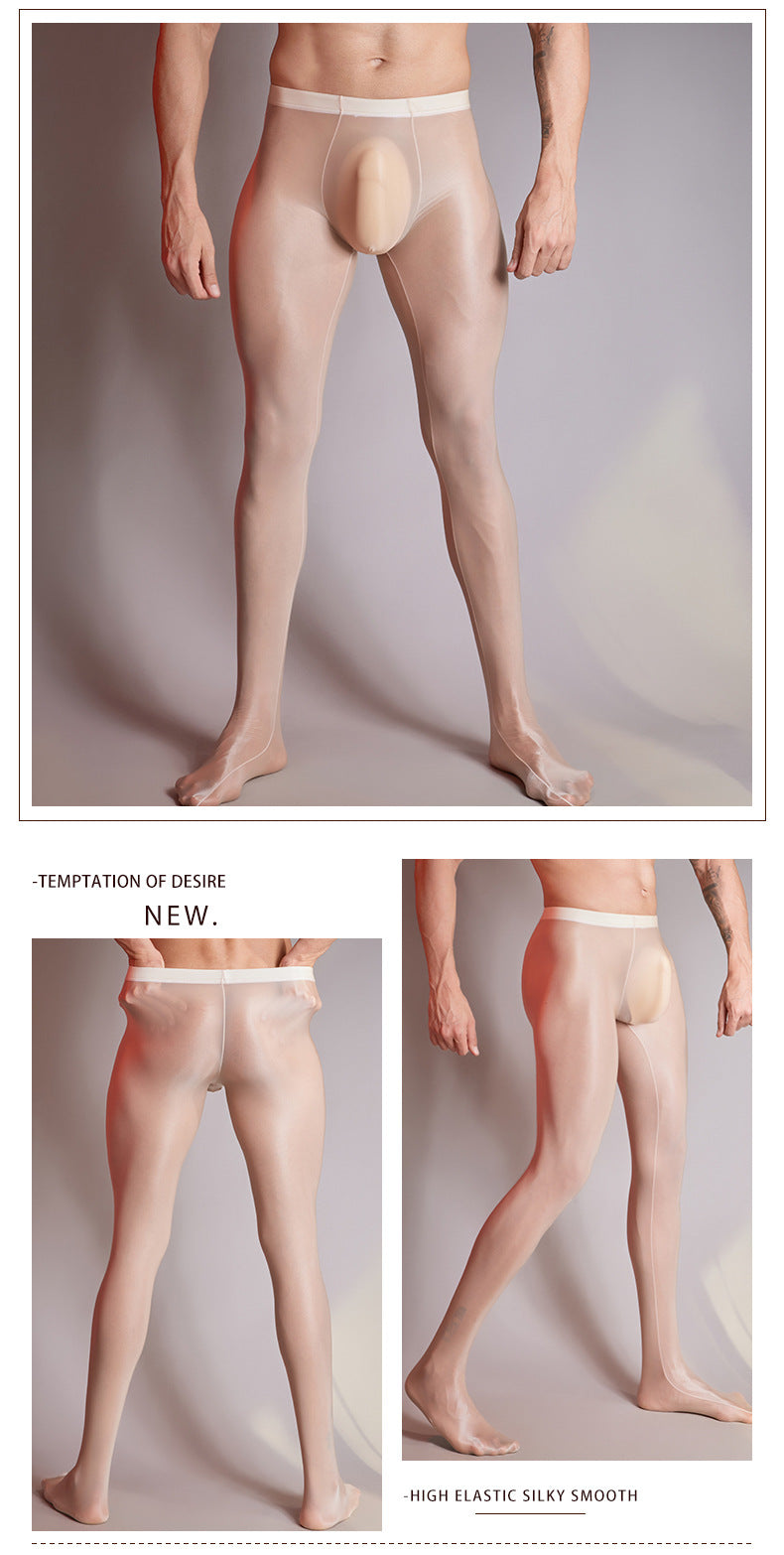 MSPANDEX - MENS TRANSPARENT TIGHTS NYLON MATERIAL