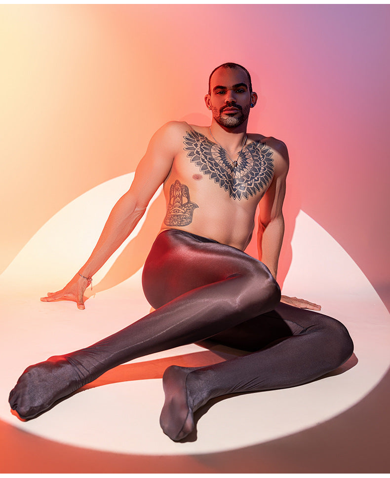 MSPANDEX - MENS TRANSPARENT NYLON TIGHTS