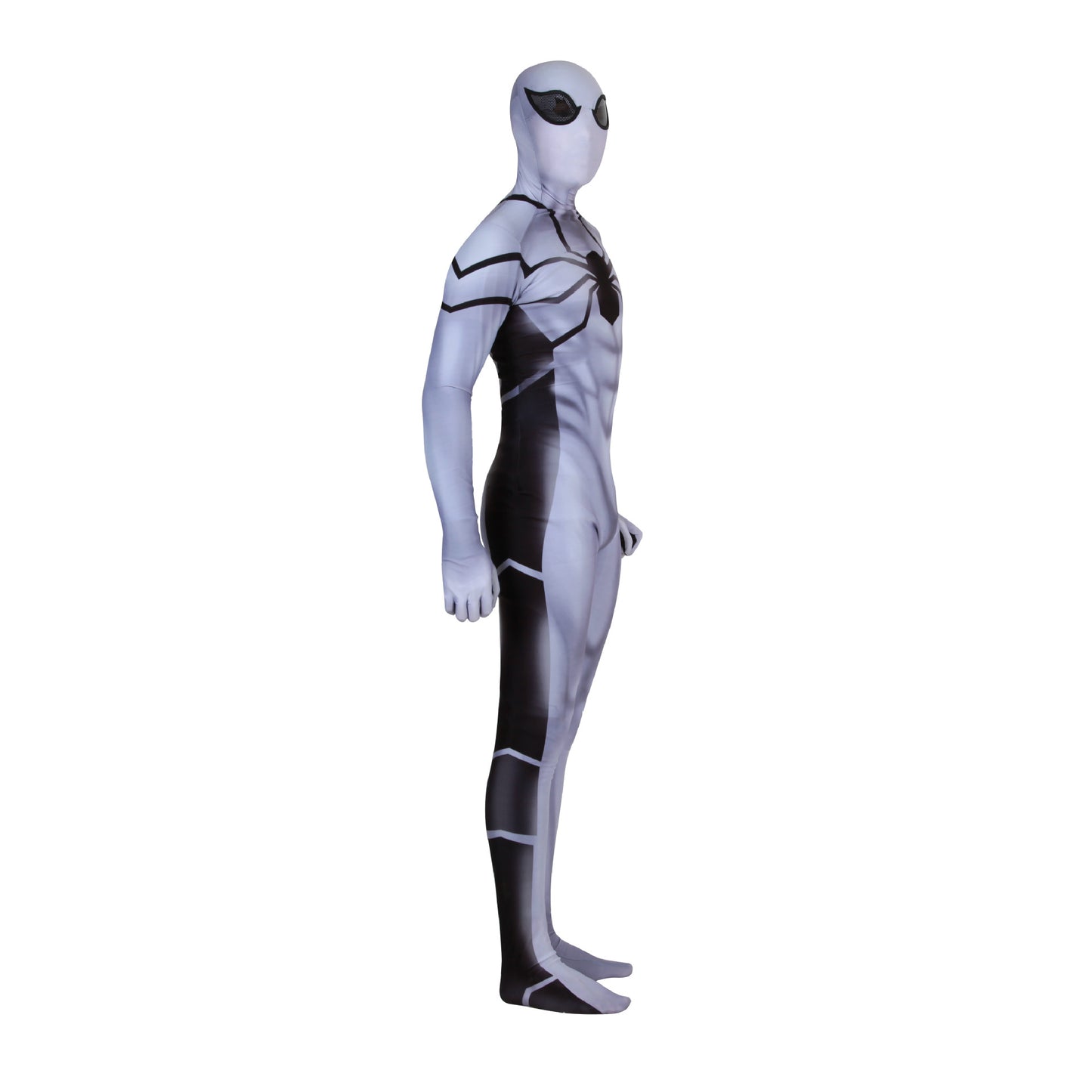 MSPANDEX - WHITE SPIDERMAN COSPLAY BODY SUIT