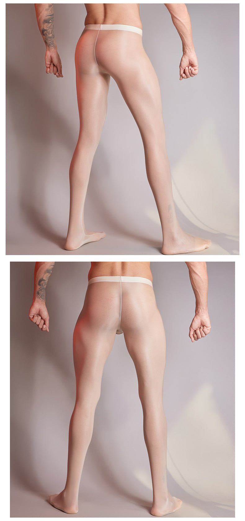 MSPANDEX - MENS TRANSPARENT TIGHTS NYLON MATERIAL