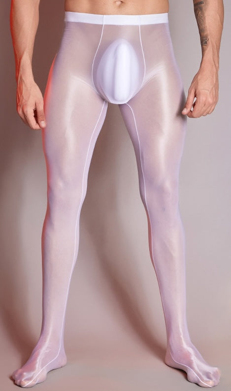 MSPANDEX - MENS TRANSPARENT NYLON TIGHTS
