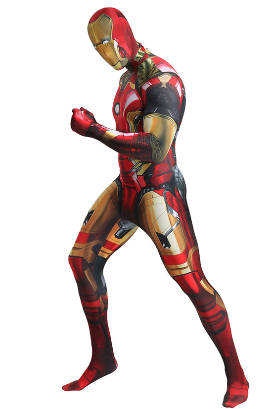 MSPANDEX - SUPERHERO IRON MAN COSTUME ZENTAI - WITH REMOVABLE MASK