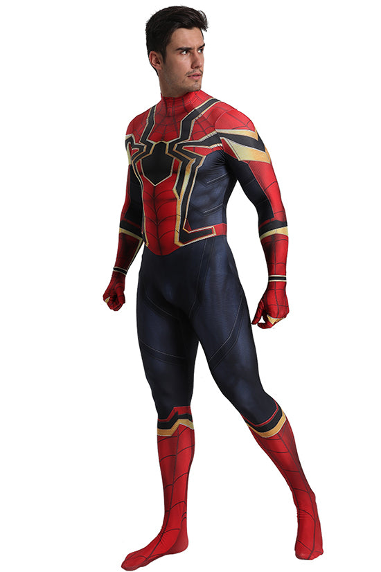 MSPANDEX - SUPERHERO SPIDERMAN AVENGERS 3 COSTUME ZENTAI COSPLAY - WITH REMOVABLE MASK