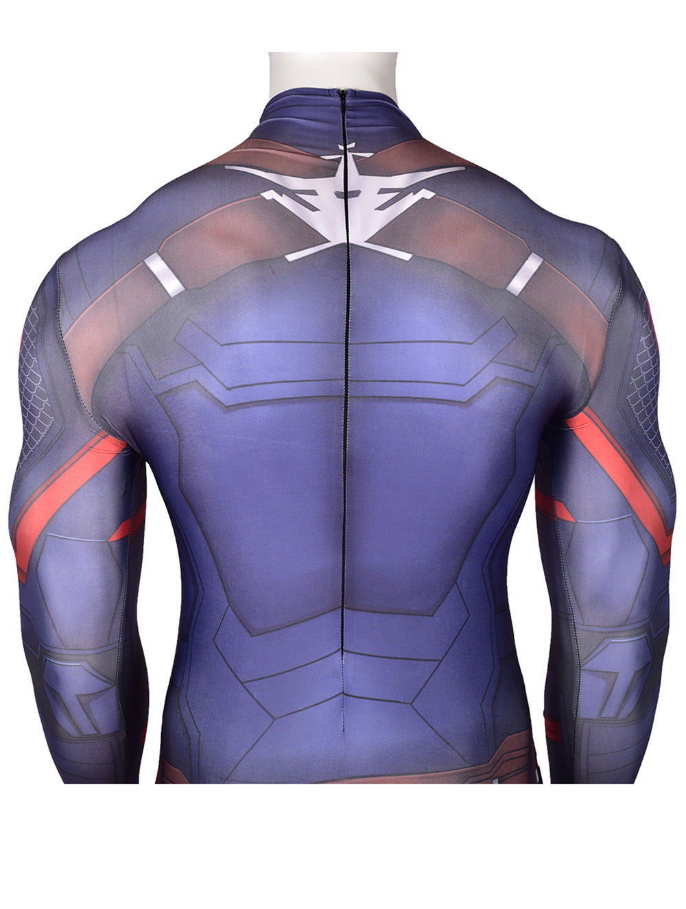 MSPANDEX - SUPERHERO CAPTAIN AMERICA CLASSIC BODY SUIT COSPLAY