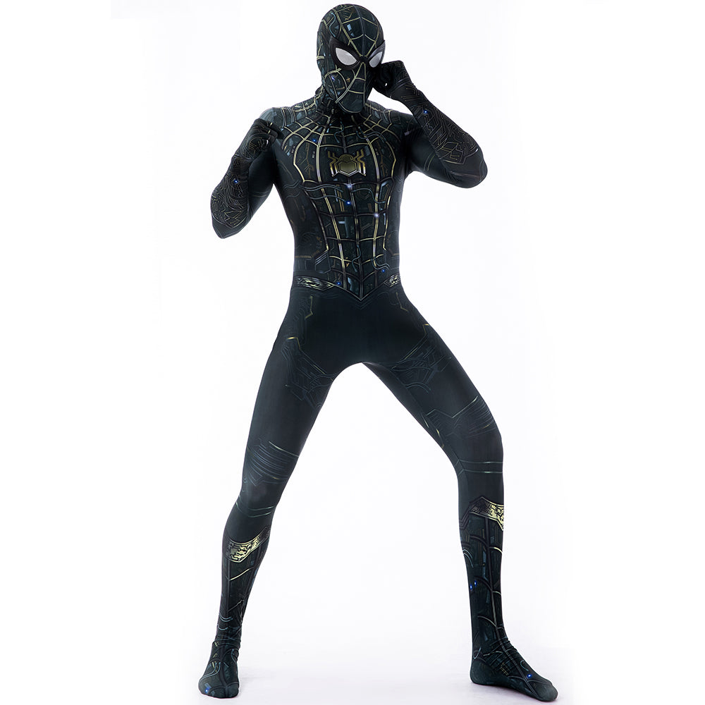 MSPANDEX - SPIDERMAN NO WAY HOME BODY SUIT CLASSIC SUPERHERO COSTUME - WITH REMOVABLE MASK
