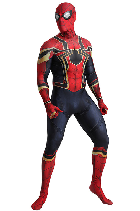 MSPANDEX - SUPERHERO SPIDERMAN AVENGERS 3 COSTUME ZENTAI COSPLAY - WITH REMOVABLE MASK