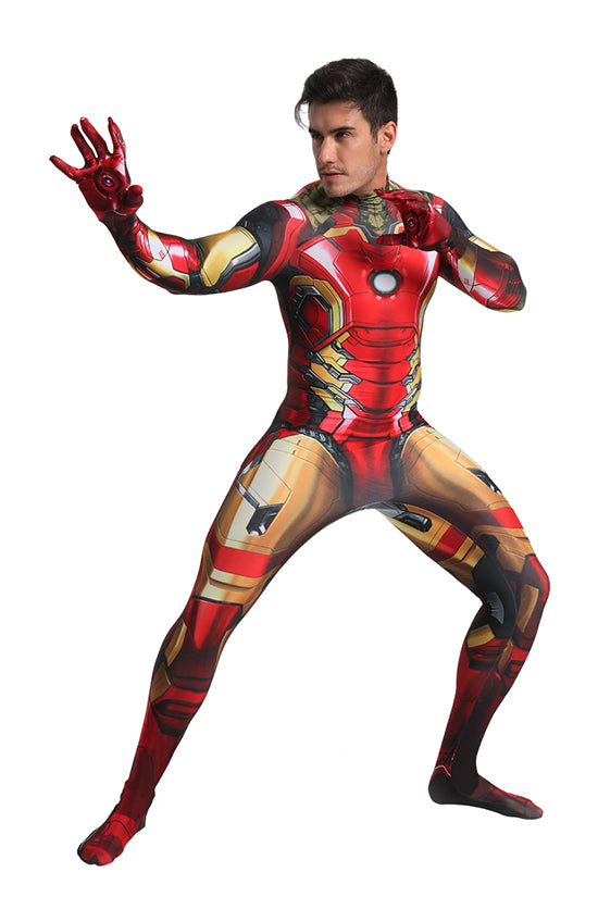 MSPANDEX - SUPERHERO IRON MAN COSTUME ZENTAI - WITH REMOVABLE MASK