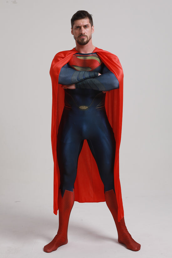 MSPANDEX - SUPERMAN BODY SUIT CLASSIC SUPERHERO