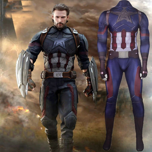 MSPANDEX - SUPERHERO CAPTAIN AMERICA CLASSIC SUIT COSPLAY