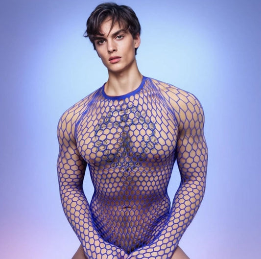 MSPANDEX - MENS MESH NYLON TOP