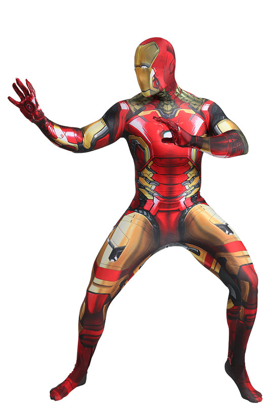 MSPANDEX - SUPERHERO IRON MAN COSTUME ZENTAI - WITH REMOVABLE MASK