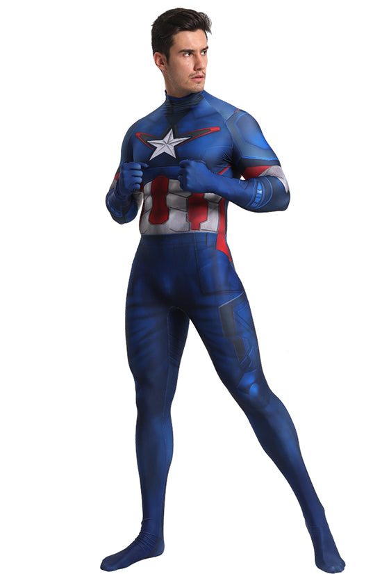 MSPANDEX - SUPERHERO CAPTAIN AMERICA CLASSIC SUIT COSPLAY