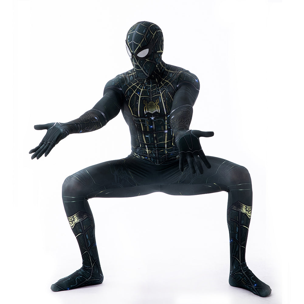 MSPANDEX - SPIDERMAN NO WAY HOME BODY SUIT CLASSIC SUPERHERO COSTUME - WITH REMOVABLE MASK