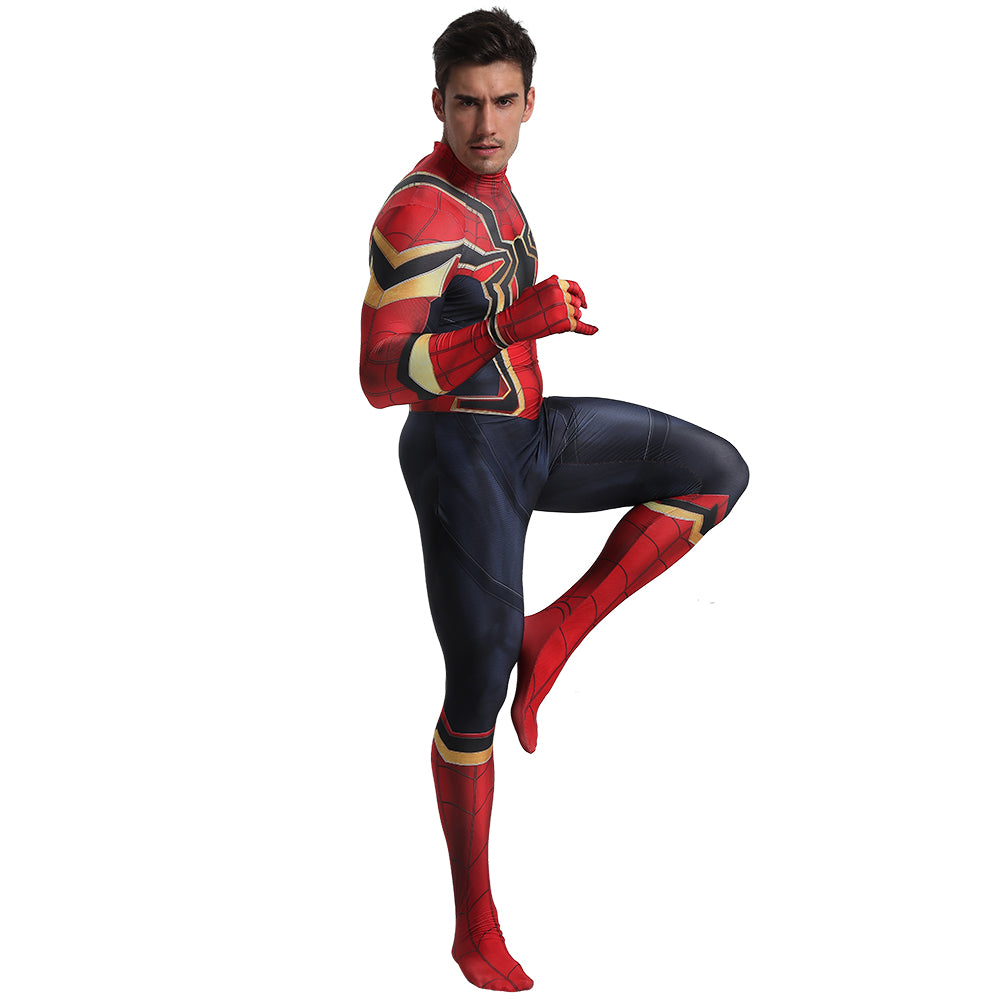 MSPANDEX - SUPERHERO SPIDERMAN AVENGERS 3 COSTUME ZENTAI COSPLAY - WITH REMOVABLE MASK