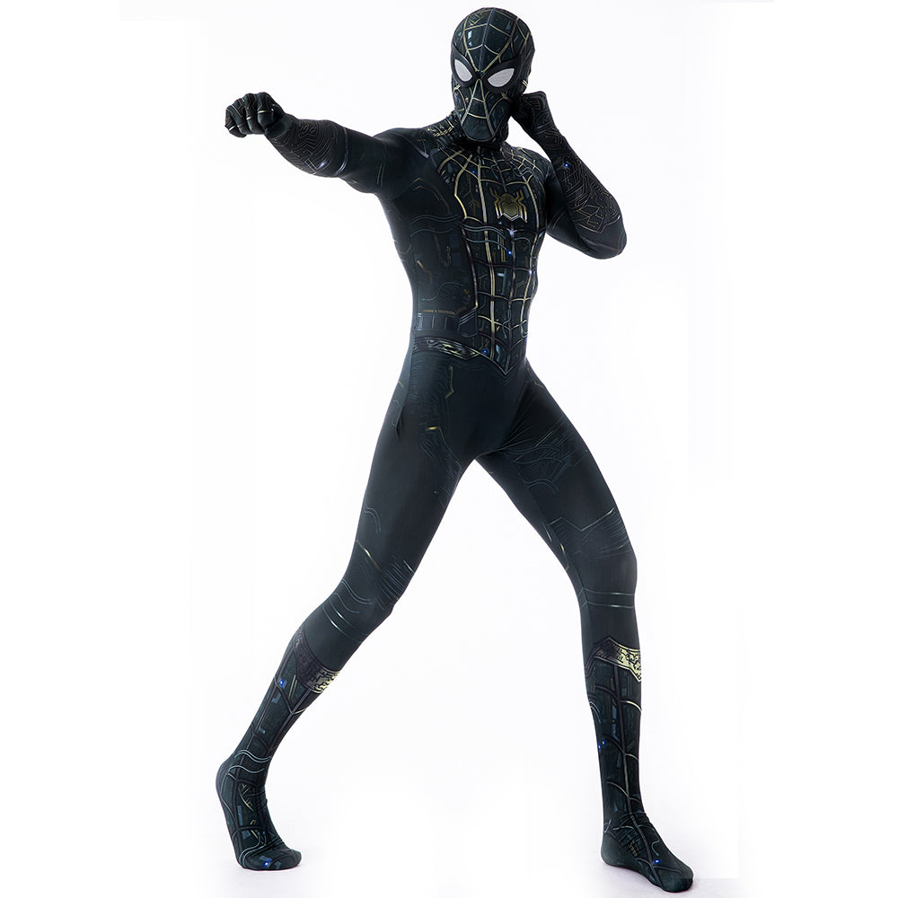 MSPANDEX - SPIDERMAN NO WAY HOME BODY SUIT CLASSIC SUPERHERO COSTUME - WITH REMOVABLE MASK