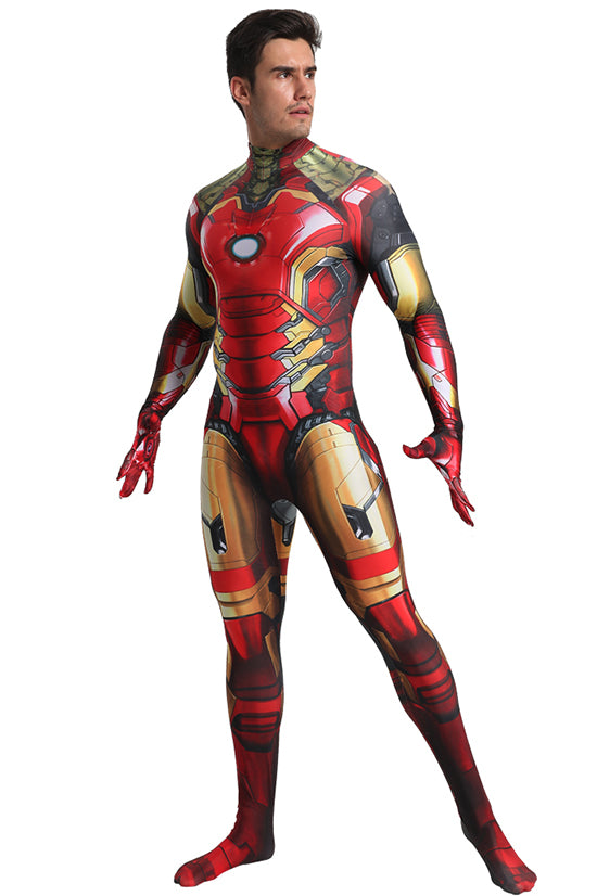 MSPANDEX - SUPERHERO IRON MAN COSTUME ZENTAI - WITH REMOVABLE MASK
