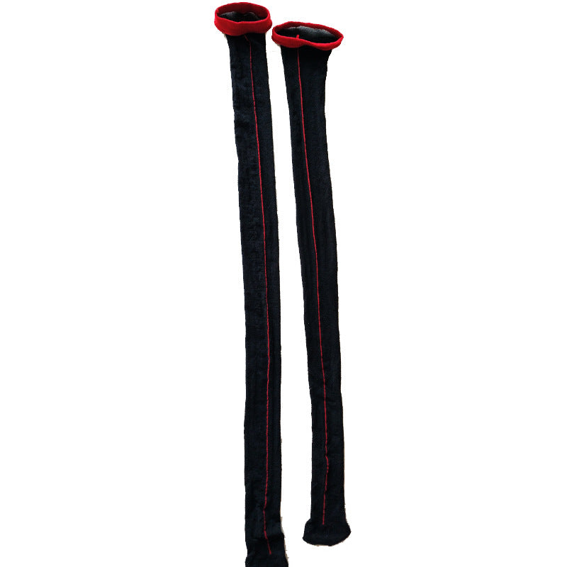 MSPANDEX - MENS BLACK THIGH HIGH SOCKS PANTY HORSE STOCKINGS