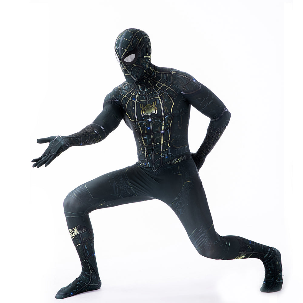 MSPANDEX - SPIDERMAN NO WAY HOME BODY SUIT CLASSIC SUPERHERO COSTUME - WITH REMOVABLE MASK