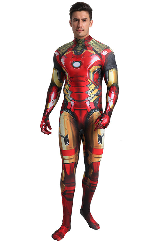 MSPANDEX - SUPERHERO IRON MAN COSTUME ZENTAI - WITH REMOVABLE MASK