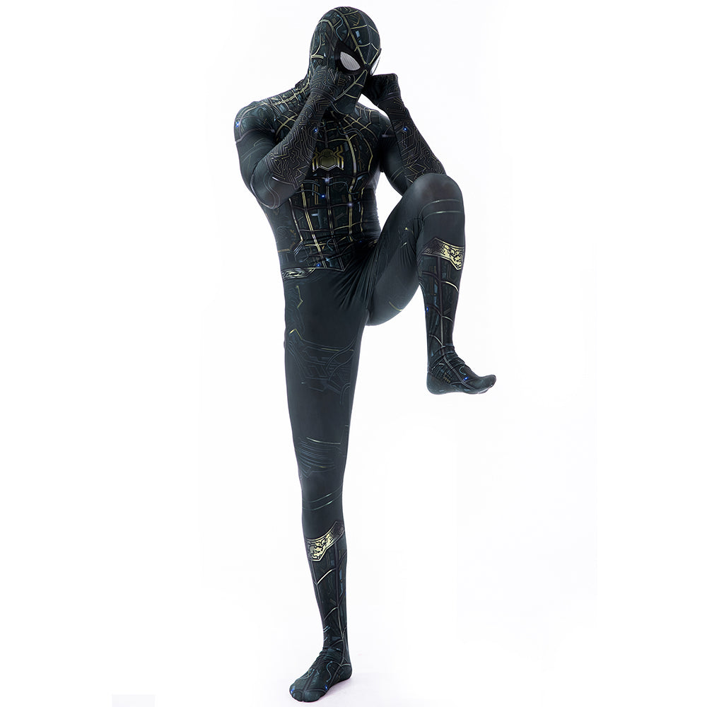 MSPANDEX - SPIDERMAN NO WAY HOME BODY SUIT CLASSIC SUPERHERO COSTUME - WITH REMOVABLE MASK