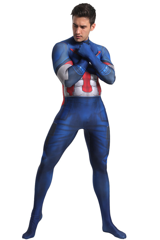 MSPANDEX - SUPERHERO CAPTAIN AMERICA CLASSIC SUIT COSPLAY