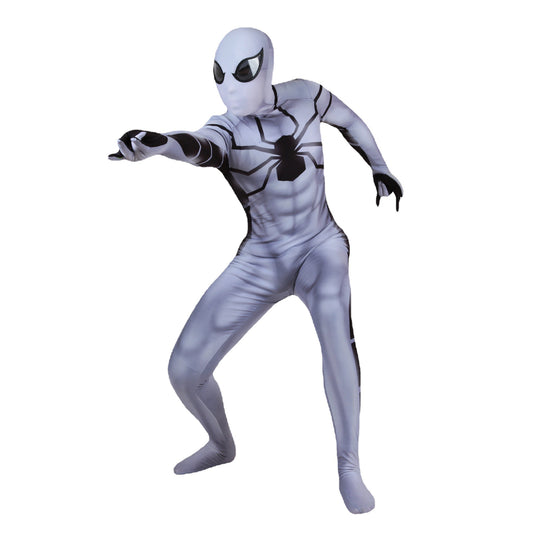 MSPANDEX - WHITE SPIDERMAN COSPLAY BODY SUIT