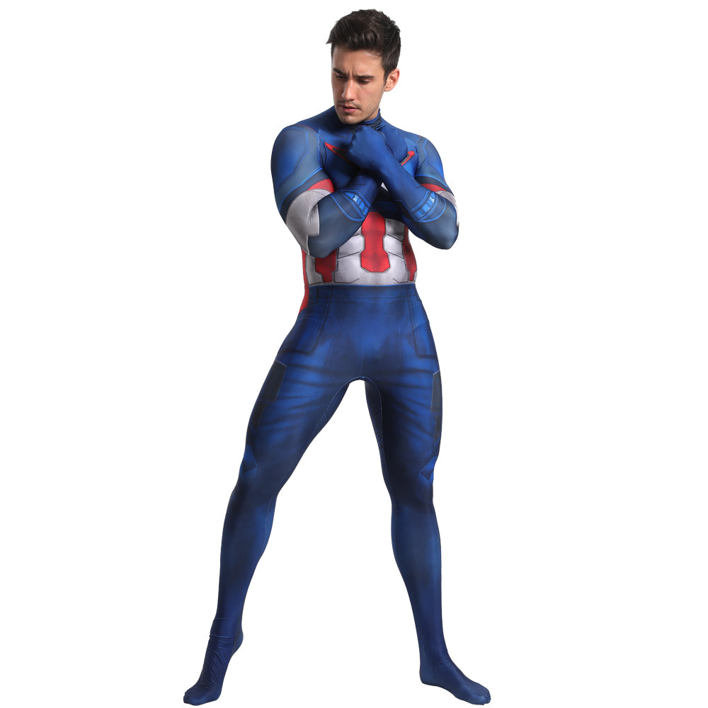 MSPANDEX - SUPERHERO CAPTAIN AMERICA CLASSIC SUIT COSPLAY