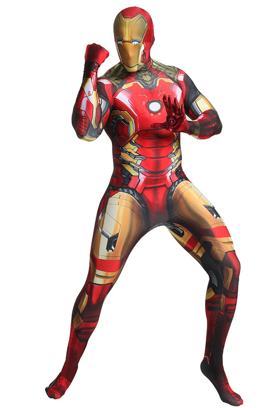MSPANDEX - SUPERHERO IRON MAN COSTUME ZENTAI - WITH REMOVABLE MASK