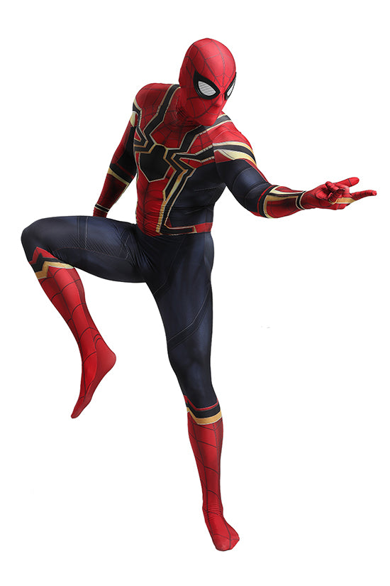 MSPANDEX - SUPERHERO SPIDERMAN AVENGERS 3 COSTUME ZENTAI COSPLAY - WITH REMOVABLE MASK