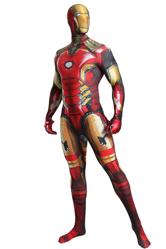 MSPANDEX - SUPERHERO IRON MAN COSTUME ZENTAI - WITH REMOVABLE MASK